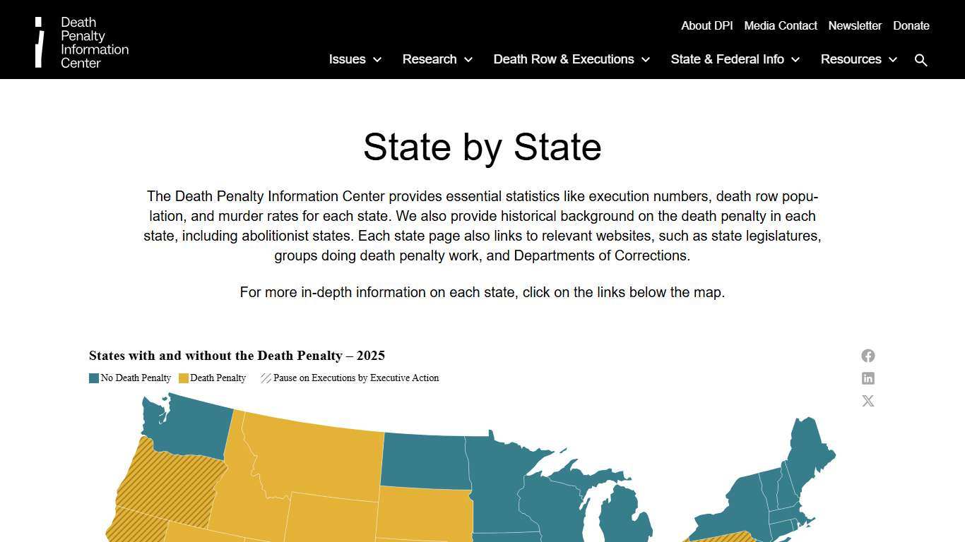 State by State Death Penalty Information Center