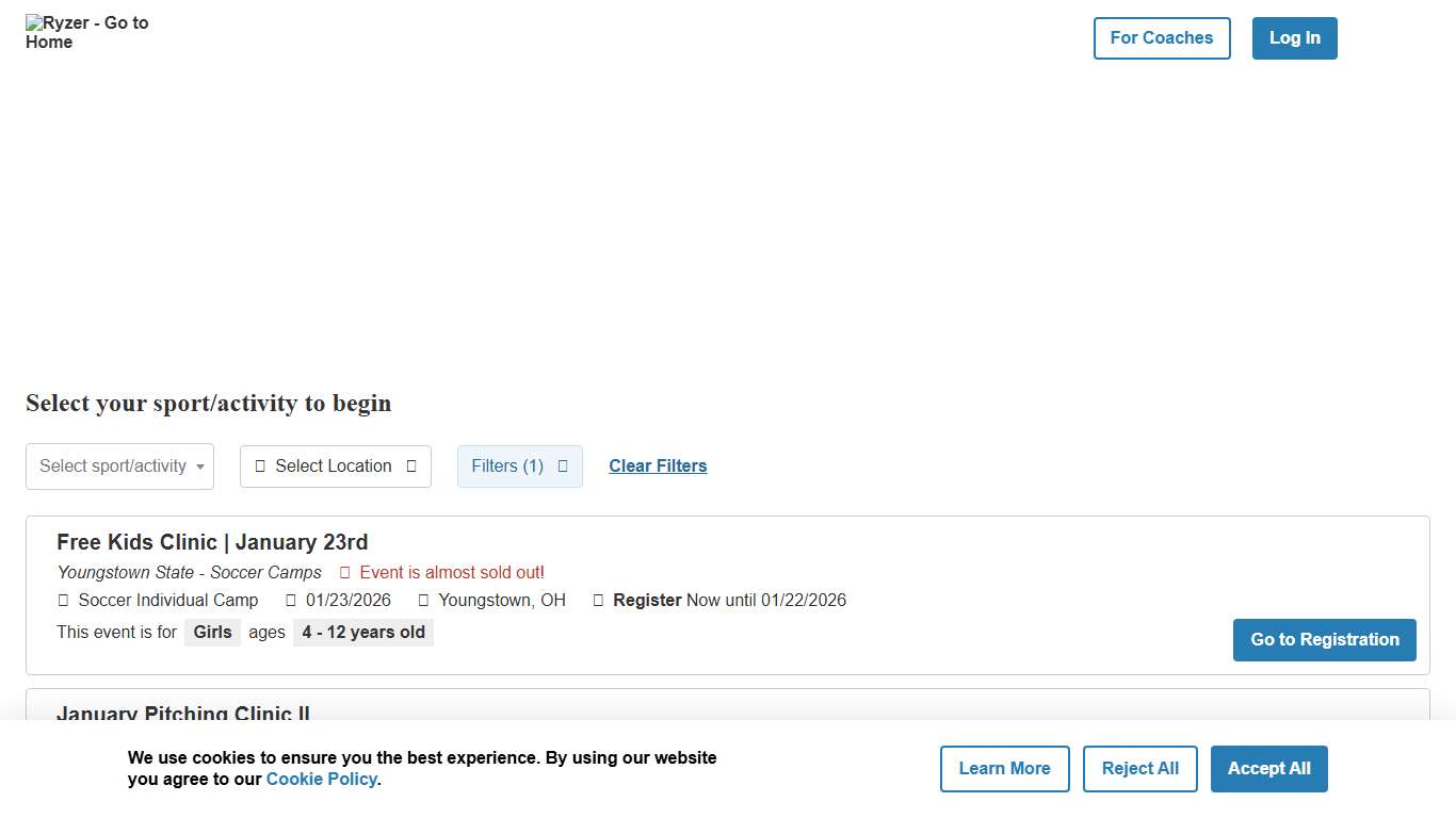 Ryzer - Search Events